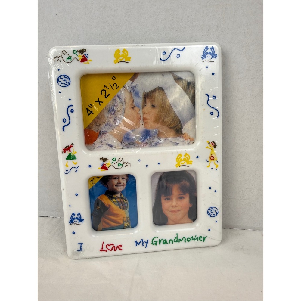 Encore Sales I Love My Grandmother Multi‎ Photo Frame ES-81772 White Ceramic